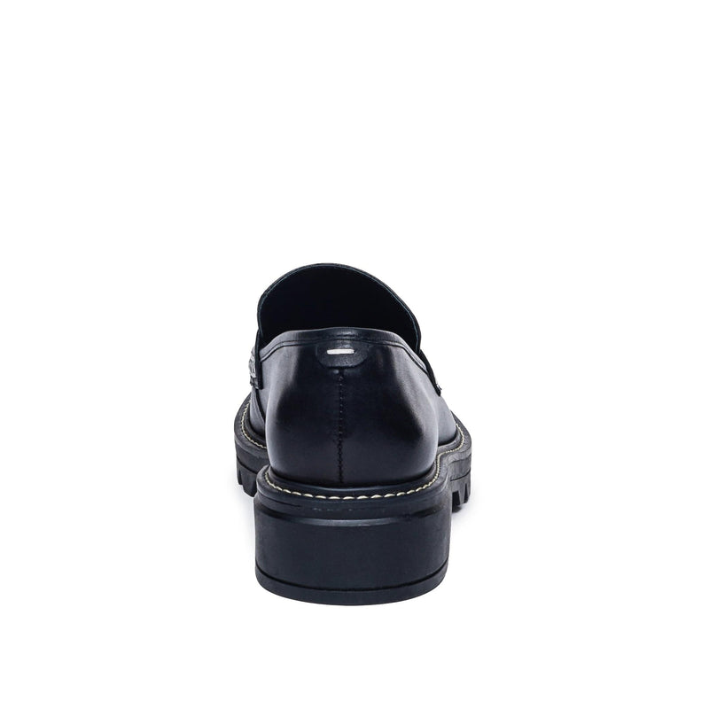 Loafersy Damskie Bernardo Chandler Lug-Sole Czarne | CMK8681ND